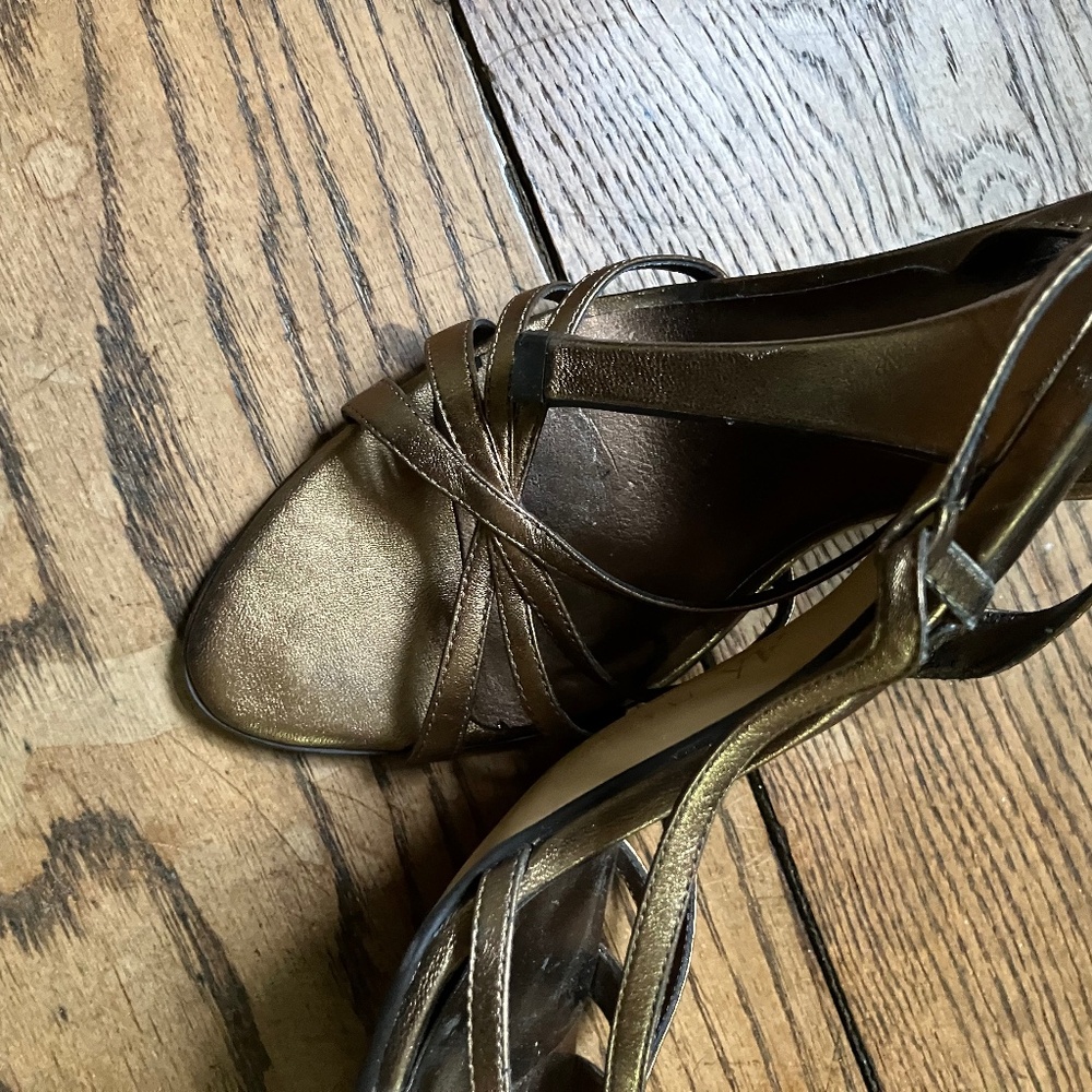 Ann Klein formal copper glamour shoes 7.5 M